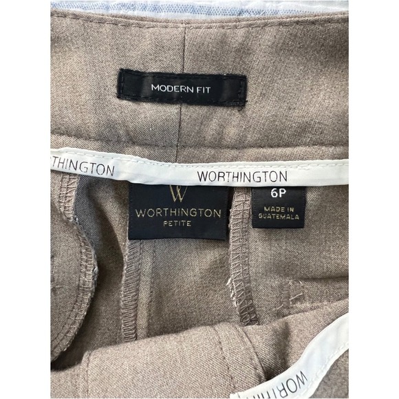 Worthington Petite Modern Fit Dress Pants Career Trousers 6P - Picture 3 of 4